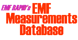EMF Measurements
        Database, an EMF RAPID Program Engineering Project